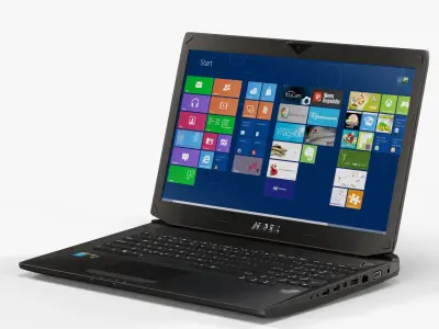 Asus ROG G750JX gaming laptop Low-poly 3D model