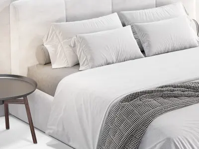 Evory Modern bed 3D model