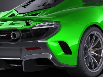 McLaren 675LT 2017 VRAY 3D model