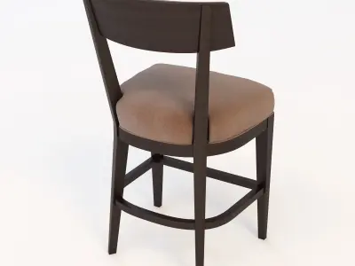 Domicile Crescent Counter Stool 3D model