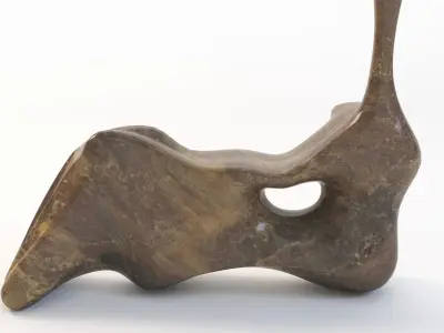 Henry Moore Artwork Sculpture 3D model