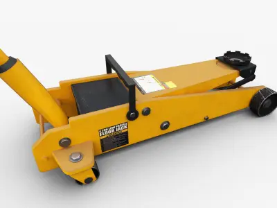 Hydraulic Car Jack Low-poly 3D model