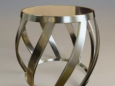  Twisted barrel table  3D model