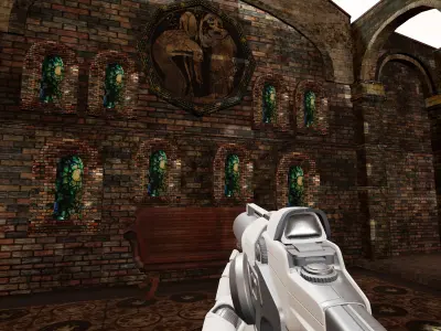 Lost Temple Model for FPS Game 3D model