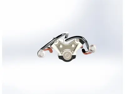 twin turbo engine 3D model