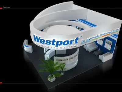 Booth - Area - 6X6-3DMAX2009-011 3D model