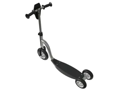 Scooter childrens colored 3D model
