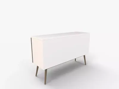 Blairsville Wide Two Drawer 3D model