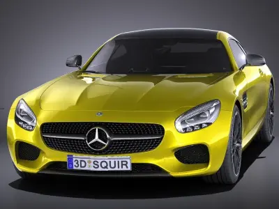Mercedes-Benz AMG GT S 2016 VRAY 3D model
