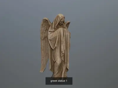 greek angel statue 3D Model Collection