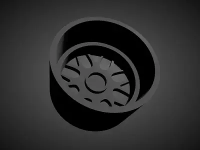 BBS RC scalable and Printable rim 3D print model