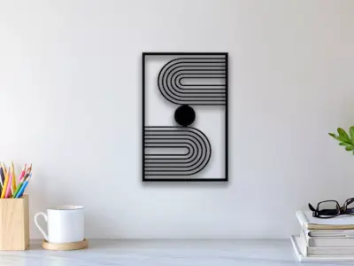 Abstract Wall Art 3D print model get