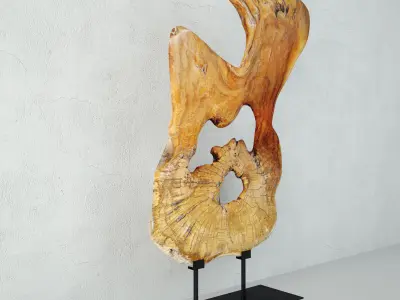 Organic Burl Stump Decor 3D model