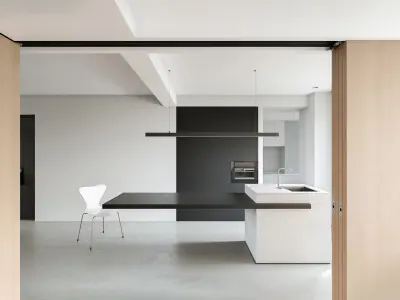 Modern living room dining room 3D model
