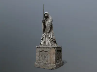 Ruin set Low-poly 3D model