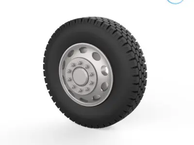 Truck wheels 1-32 3D print model