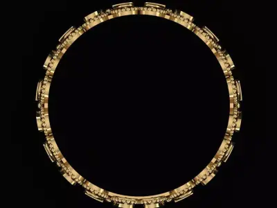 Arabic Tire Ring 3D print model