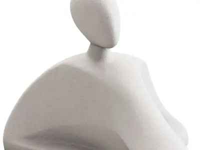 Lying Person figurine 3D model