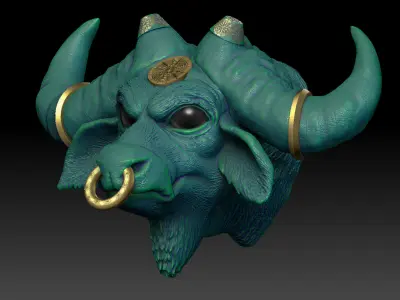 IndraBala-Kaffern Buffalo 3D print model