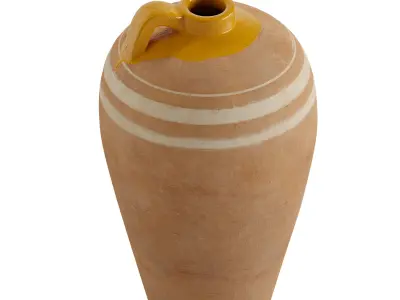 Fairfax Handcrafted Terracotta Vase 3D model