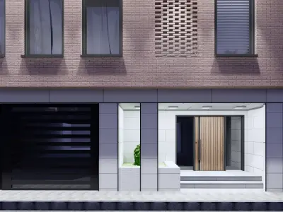 flat apartment window Residential 02 3D model