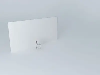 chair wooden wall Free 3D model