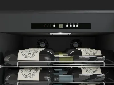 Cellar Wine Big Machine Low Poly 3D model