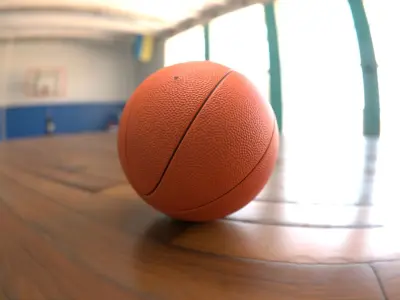 Basketball Ball low poly Low-poly 3D model
