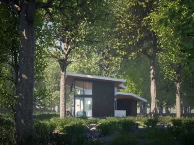 057Modernhouse1f85m2 3D model