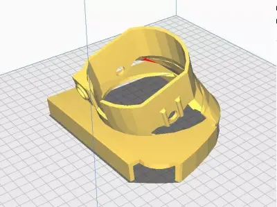 Mount for fog light toyota prius 3D model