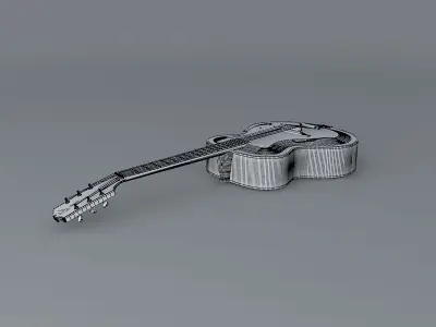 1920 Gibson L5 guitar Free 3D model