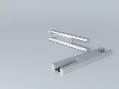 tunnel stainless steel shelf Free 3D model