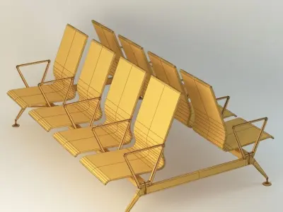 Airports  Transportation Chair 3D model
