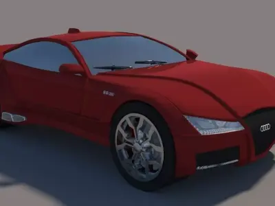 Audi S8 Low-poly 3D model