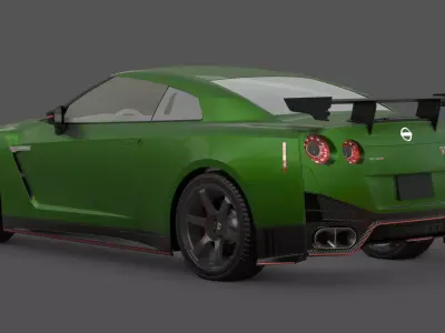 Nissan GT-R R35 3D Model Godzilla Twin-Turbo V6  3D model