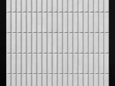 Tile Biscuit plan bianco n3 3D model