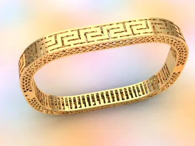 Greek Key Bangle  3D print model