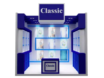 Booth Exhibition Stand a547b 3D model