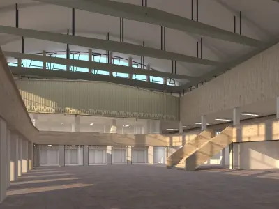 Brasov Railway Station Romania 3D model