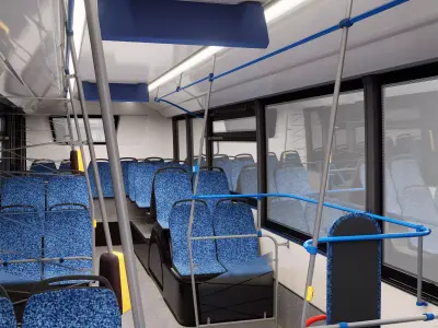 NefAZ-5299-40 Moscow region coloring 3D model