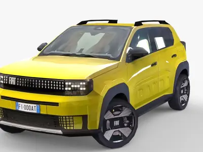 Fiat Panda NEW Low-poly 3D model