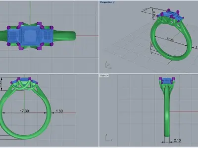  ring code 248 3D print model
