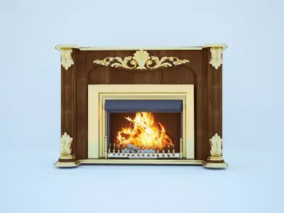 Bellavita fireplace by Modenese 3D model