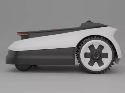 Robo Lawnmower Low-poly 3D model