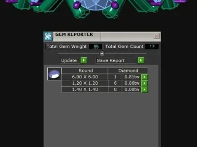 Diamond Jewelry Female Ring 3D print model 3D print model