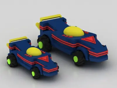 RACING CAR TOY 3D PRINTABLE MODEL 3D print model