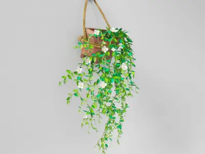 Ornamental Vines Decoration PBR Baked 3D model