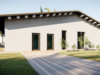 Small house Low-poly 3D model