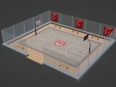 Basketball Stadium - Turkey Low-poly 3D model
