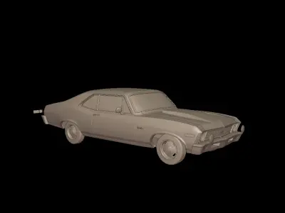 CHEVROLET NOVA SS 396 1969 3D PRINT MODEL 3D print model